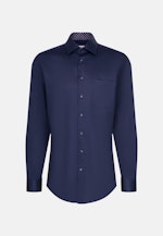 Regular Chemise d'affaires Uni in Bleu Foncé |  Seidensticker Onlineshop