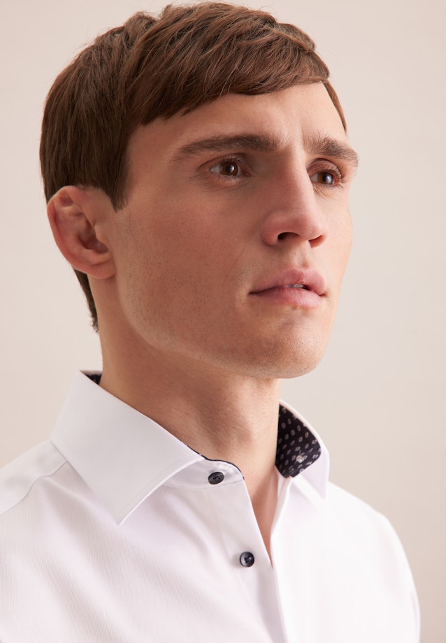 Regular Chemise d'affaires Uni in Blanc |  Seidensticker Onlineshop