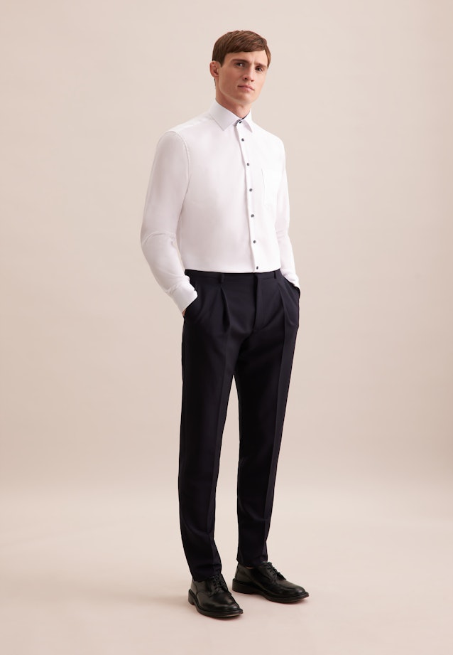 Regular Business shirt Uni in White |  Seidensticker Onlineshop