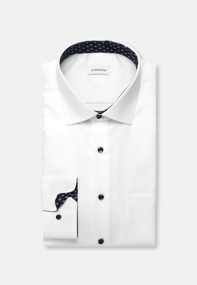 Regular Chemise d'affaires Uni in Blanc |  Seidensticker Onlineshop