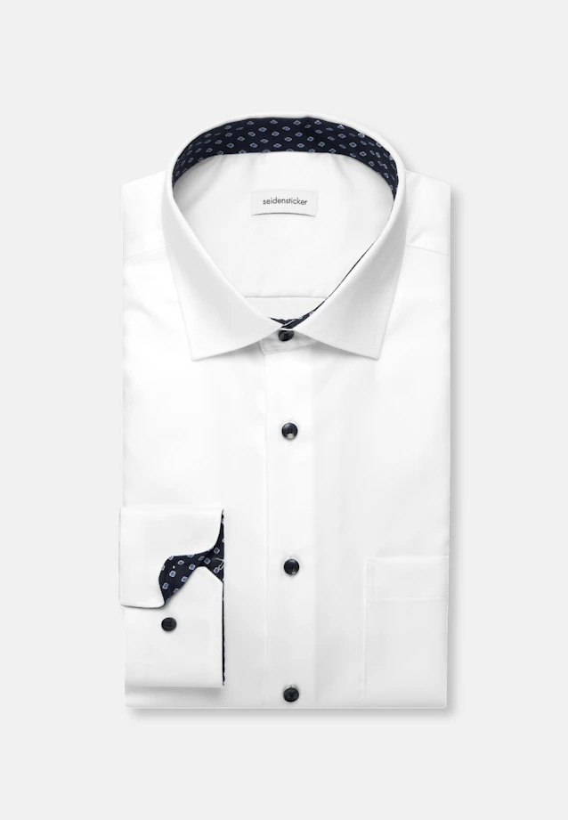 Regular Business Hemd Uni in Weiß |  Seidensticker Onlineshop