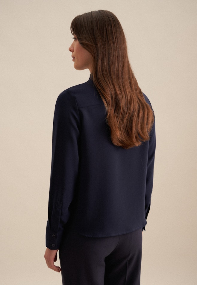 Shirt blouse Uni in Dark Blue | Seidensticker online shop