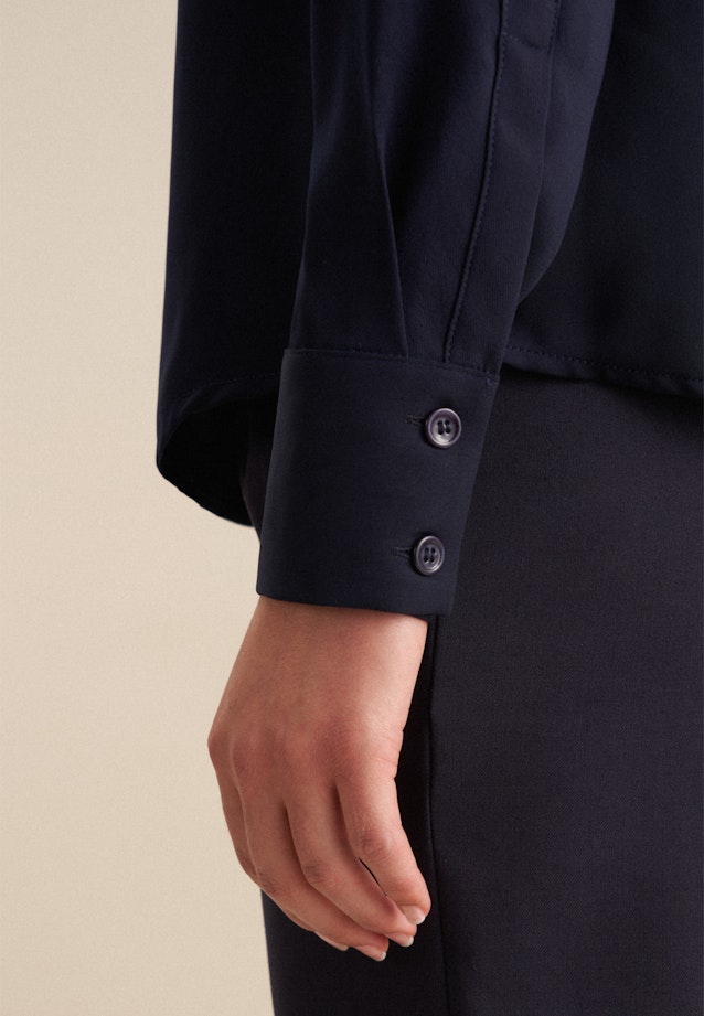 Hemdbluse Uni in Navy |  Seidensticker Onlineshop