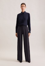 Hemdbluse aus fließender ware in Dunkelblau |  Seidensticker Onlineshop