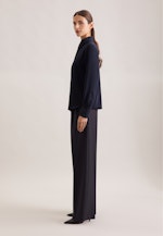 Hemdbluse aus fließender ware in Dunkelblau |  Seidensticker Onlineshop