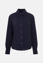 Hemdbluse aus fließender ware in Dunkelblau |  Seidensticker Onlineshop