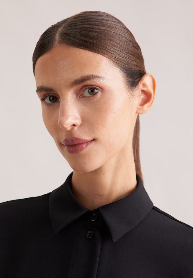 Hemdbluse aus fließender ware in Black |  Seidensticker Onlineshop