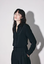 Hemdbluse aus fließender ware in Black |  Seidensticker Onlineshop