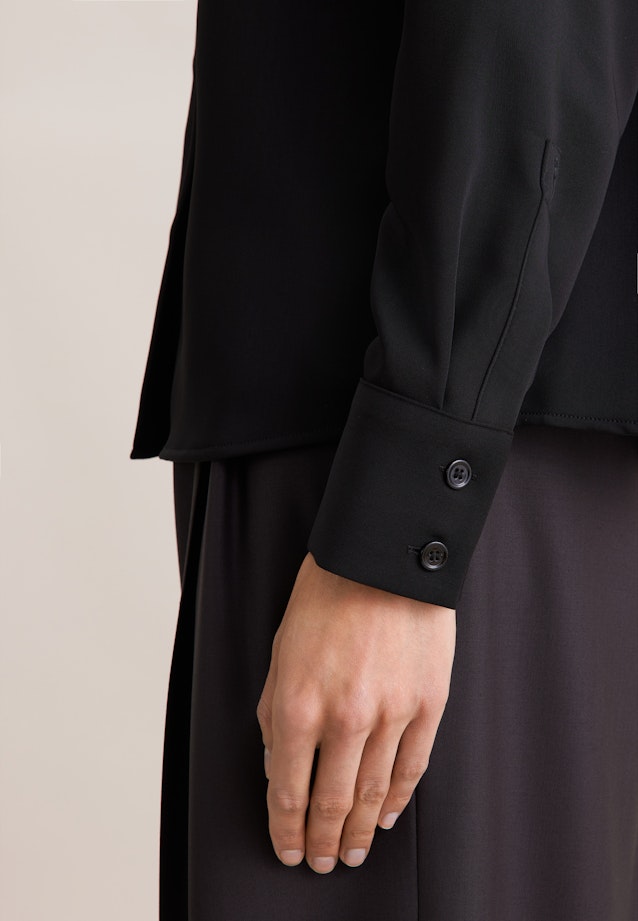 Hemdbluse aus fließender ware in Black |  Seidensticker Onlineshop