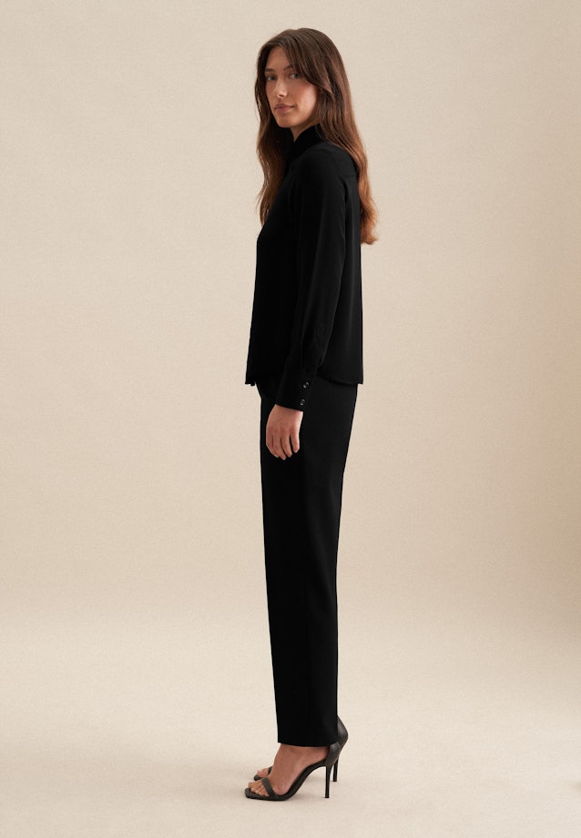 Hemdbluse Uni in Black |  Seidensticker Onlineshop