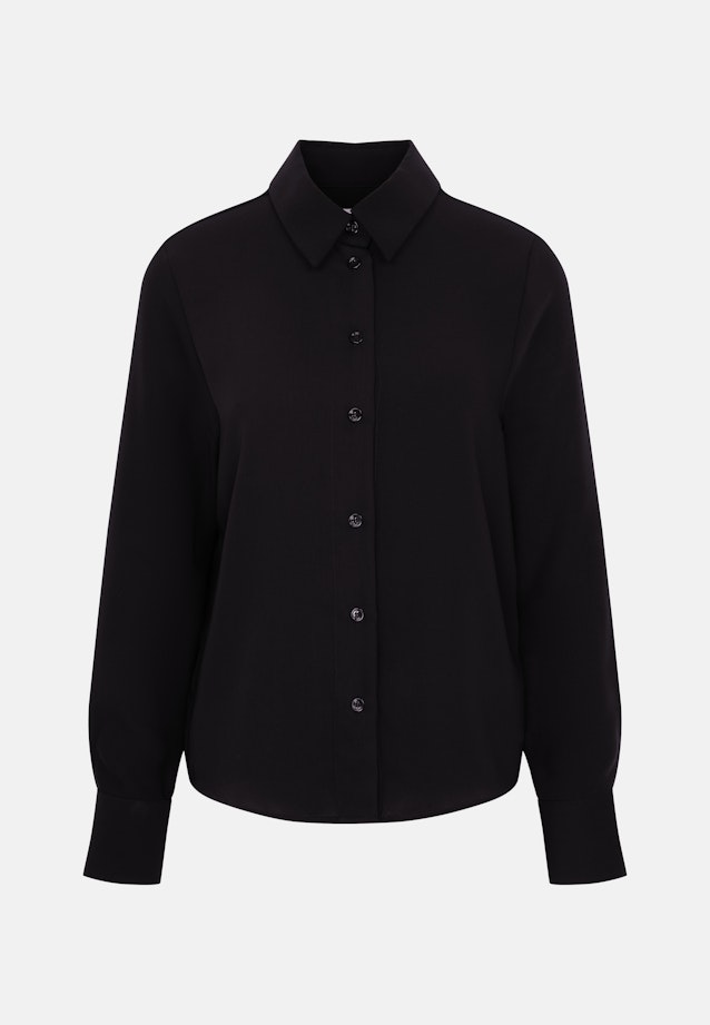 Hemdbluse aus fließender ware in Black |  Seidensticker Onlineshop