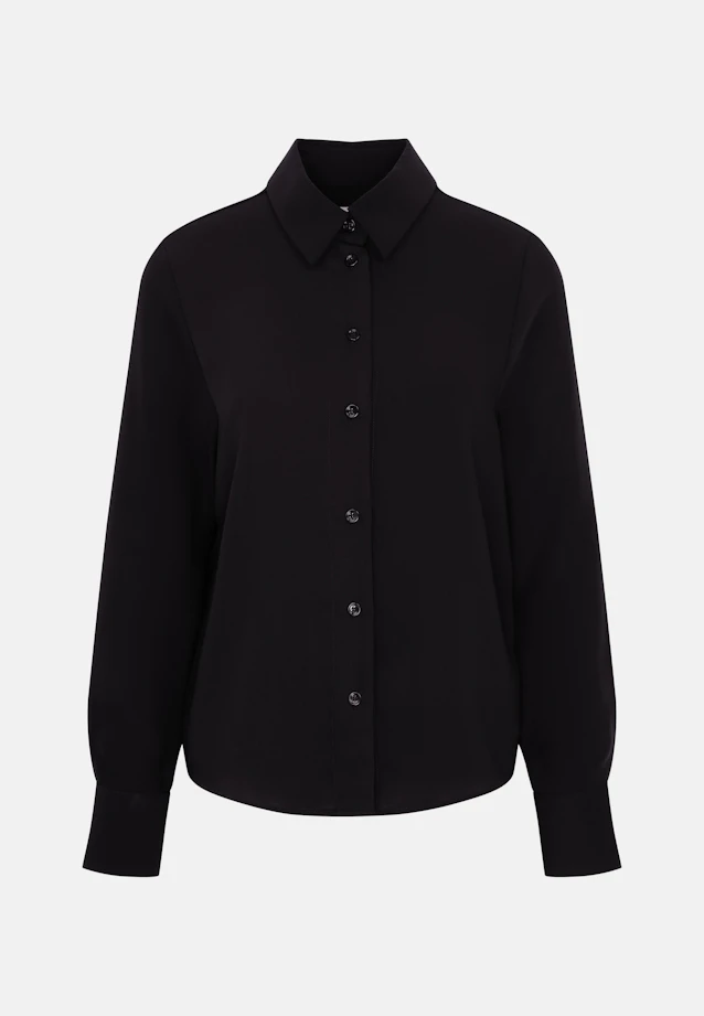 Hemdbluse aus fließender ware in Black |  Seidensticker Onlineshop