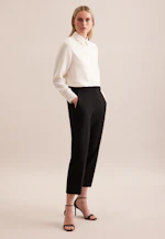 Hemdbluse aus fließender ware in Off-White |  Seidensticker Onlineshop