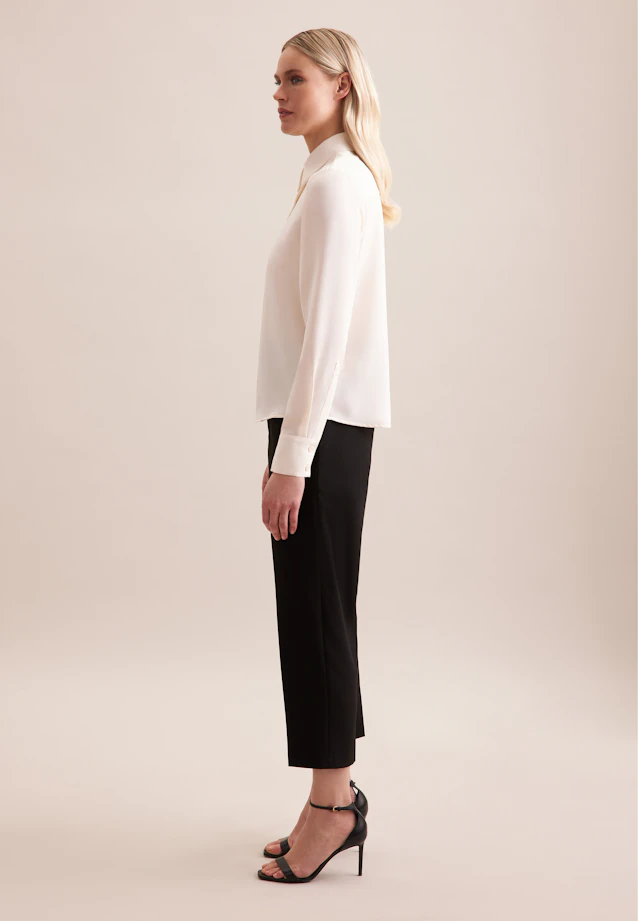 Hemdbluse aus fließender ware in Off-White |  Seidensticker Onlineshop