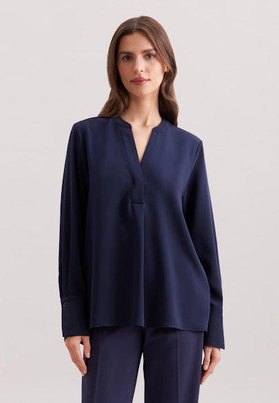 Tunique en matière fluide in Bleu Foncé |  Seidensticker Onlineshop