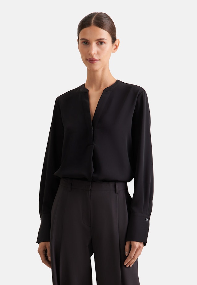 Tunika aus fließender Ware in Schwarz |  Seidensticker Onlineshop