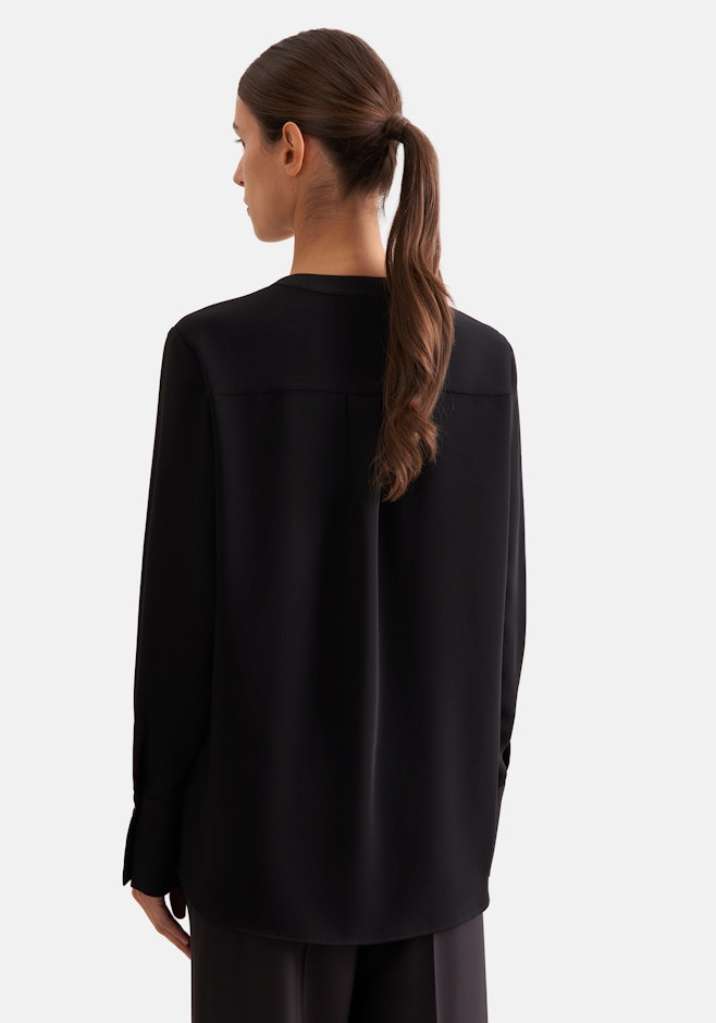 Tunika aus fließender Ware in Schwarz | Seidensticker Onlineshop