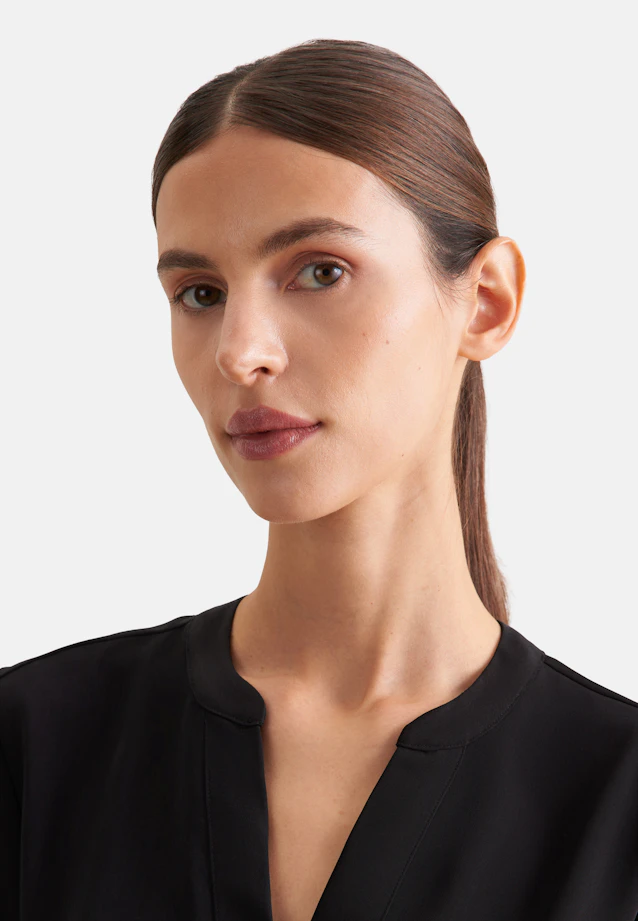 Tunic in Fluid Fabric in Black |  Seidensticker Onlineshop