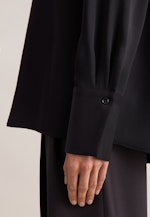 Tunika aus fließender Ware in Schwarz |  Seidensticker Onlineshop