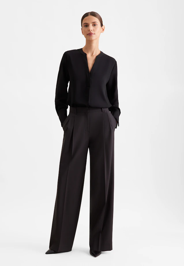 Tunic in Fluid Fabric in Black |  Seidensticker Onlineshop