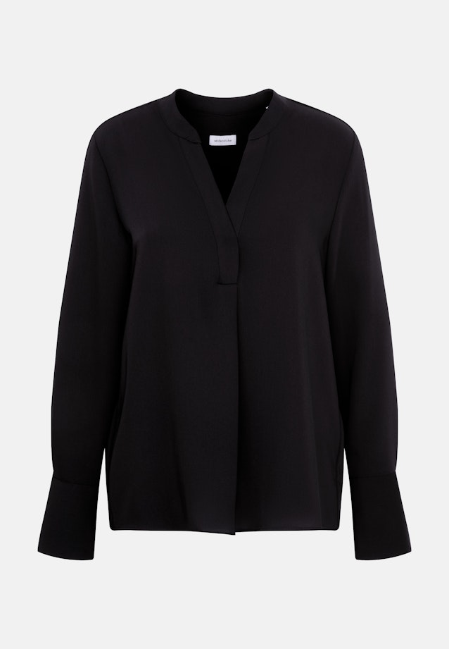 Tunika aus fließender Ware in Schwarz |  Seidensticker Onlineshop