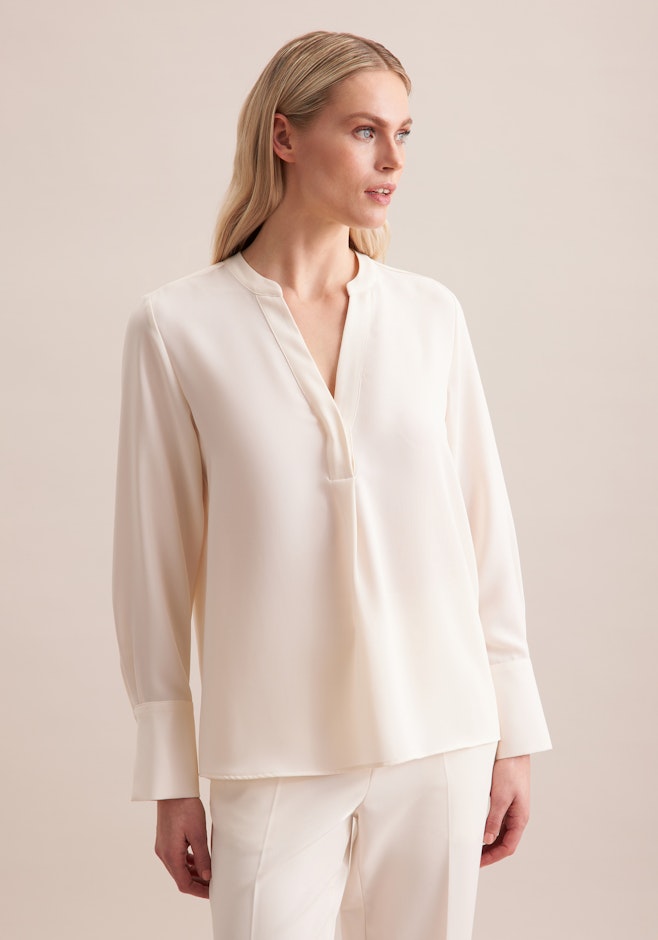 Tunika aus fließender Ware in Ecru | Seidensticker Onlineshop