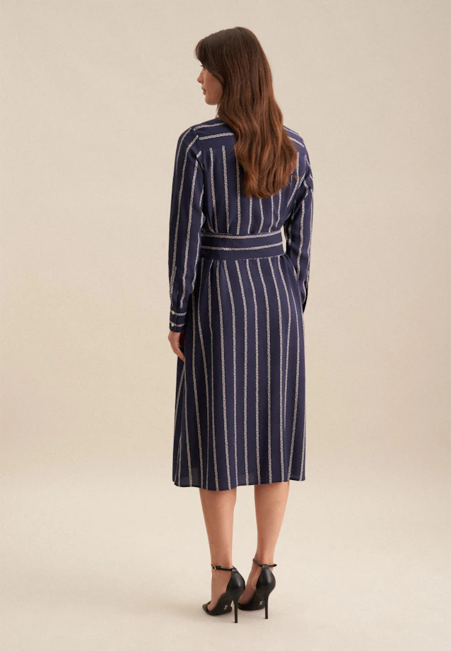 Robe Imprimé Chaîne in Bleu Foncé |  Seidensticker Onlineshop