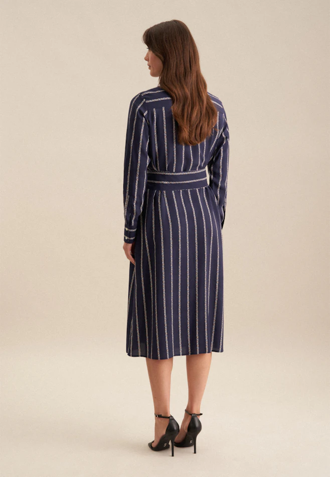 Robe Imprimé Chaîne dans Bleu Foncé | Boutique en ligne Seidensticker
