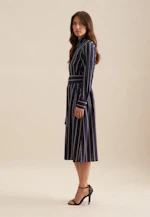 Robe Imprimé Chaîne in Bleu Foncé |  Seidensticker Onlineshop