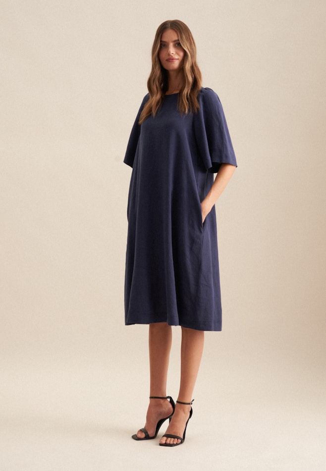 Crew Neck Dress in Dark Blue | Seidensticker online shop