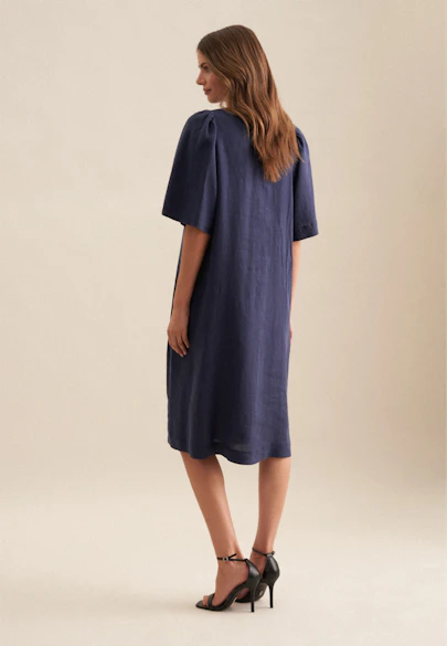 Kleid Uni in Dunkelblau |  Seidensticker Onlineshop