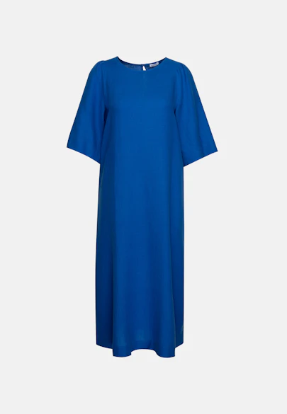 Kleid Uni in Mittelblau |  Seidensticker Onlineshop