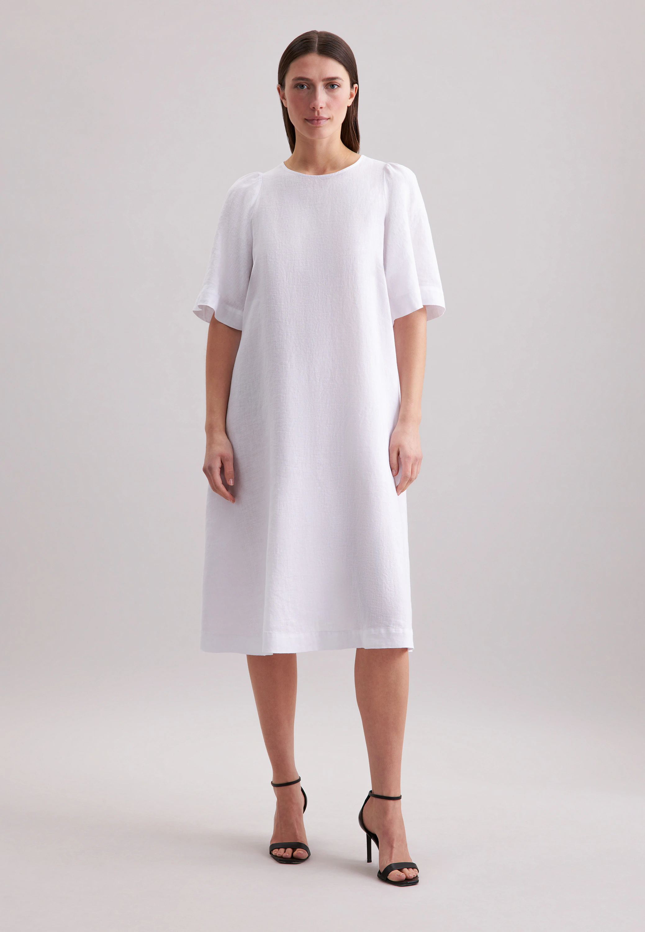 Kleid Uni Weiß