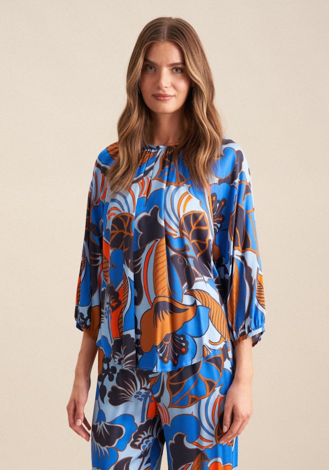 Tunika Floral in Mittelblau | Seidensticker Onlineshop