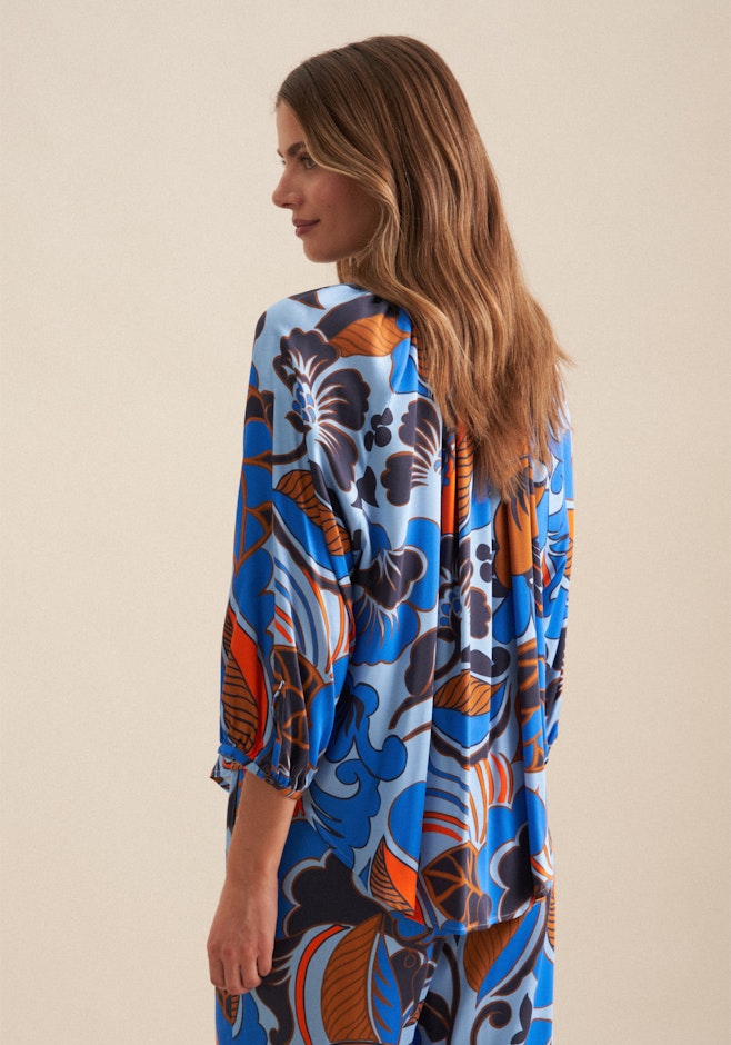 Tunika Floral in Mittelblau | Seidensticker Onlineshop