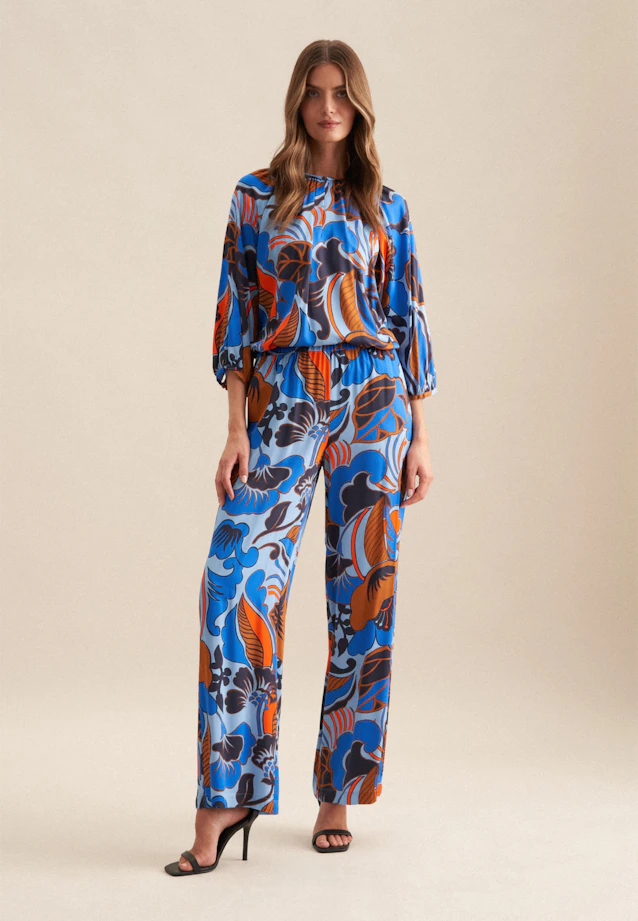 Tunique Floral in Bleu Moyen |  Seidensticker Onlineshop