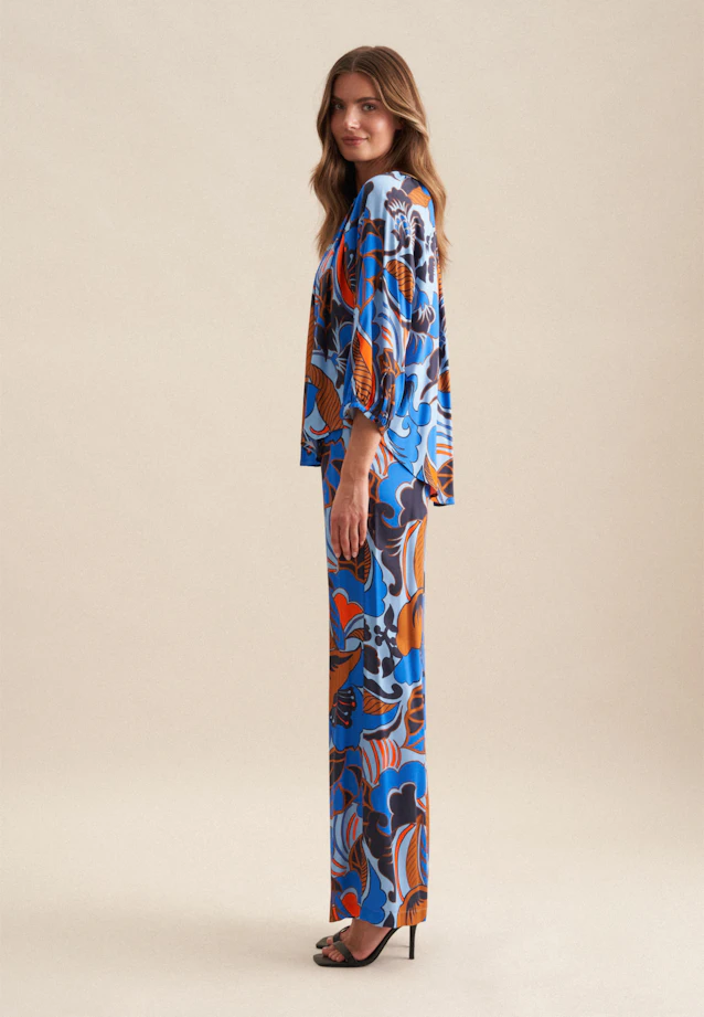 Tunique Floral in Bleu Moyen |  Seidensticker Onlineshop