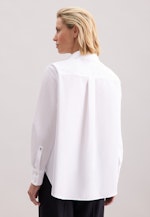 Hemdbluse in A- Linie aus Popeline in White |  Seidensticker Onlineshop
