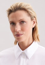 Hemdbluse in A- Linie aus Popeline in White |  Seidensticker Onlineshop