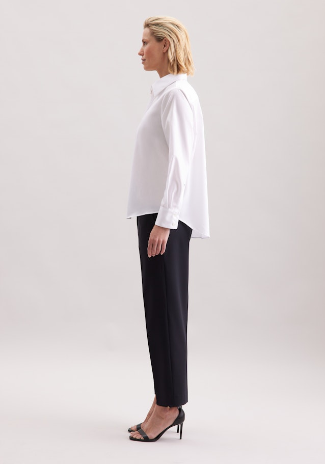Hemdbluse in A- Linie aus Popeline in Blanc | Seidensticker Onlineshop