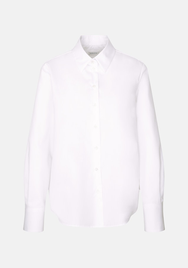 Hemdbluse in A- Linie aus Popeline in Blanc | Seidensticker Onlineshop
