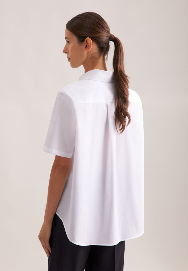 Halbarmbluse in A- Linie in White | Seidensticker online shop