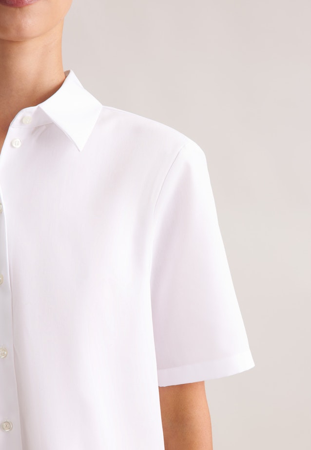 Halbarmbluse in A- Linie in Weiß |  Seidensticker Onlineshop