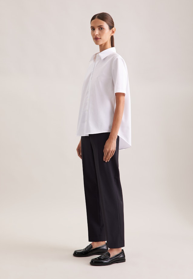 Halbarmbluse in A- Linie in Weiß |  Seidensticker Onlineshop