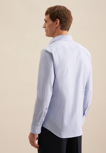 Slim Business shirt Print in Light Blue |  Seidensticker Onlineshop