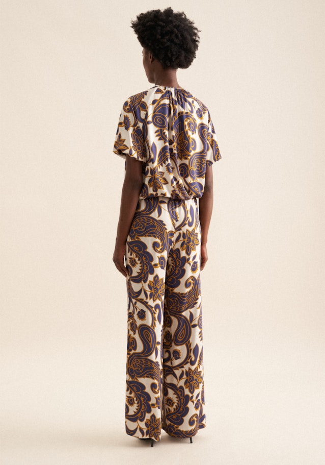 Regular Trousers Paisley in Medium Blue | Seidensticker Onlineshop