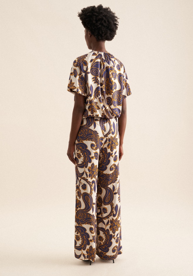 Regular Hose Paisley in Mittelblau | Seidensticker Onlineshop