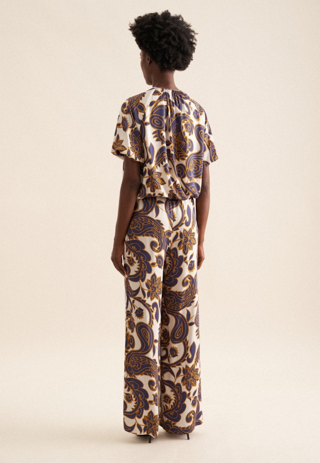 Regular Hose Paisley in Mittelblau | Seidensticker Onlineshop