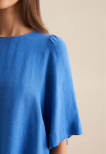 Chemisier Uni in Bleu Moyen |  Seidensticker Onlineshop