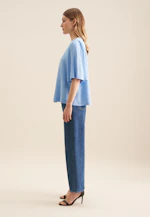 Chemisier Uni in Bleu Moyen |  Seidensticker Onlineshop